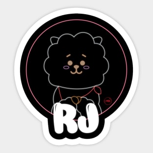 RJ led design Sticker